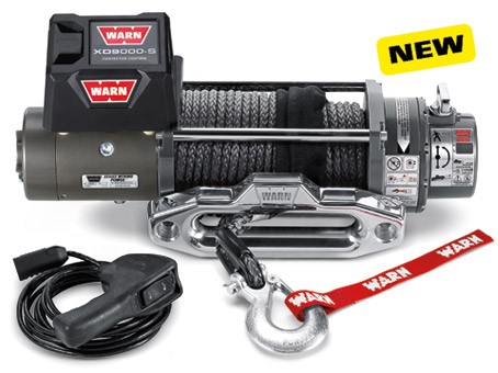 Warn winch XD9000-S with synthetic rope