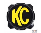 KC HiLiTES Gravity PRO6 balck light cover with yellow KC logo